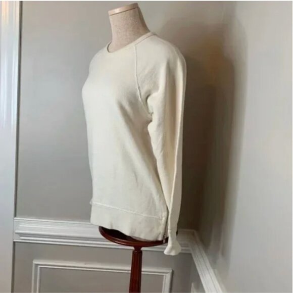 J. Crew Crew Neck Zipper Side Accents Sweatshirt Size XS - Picture 4 of 7